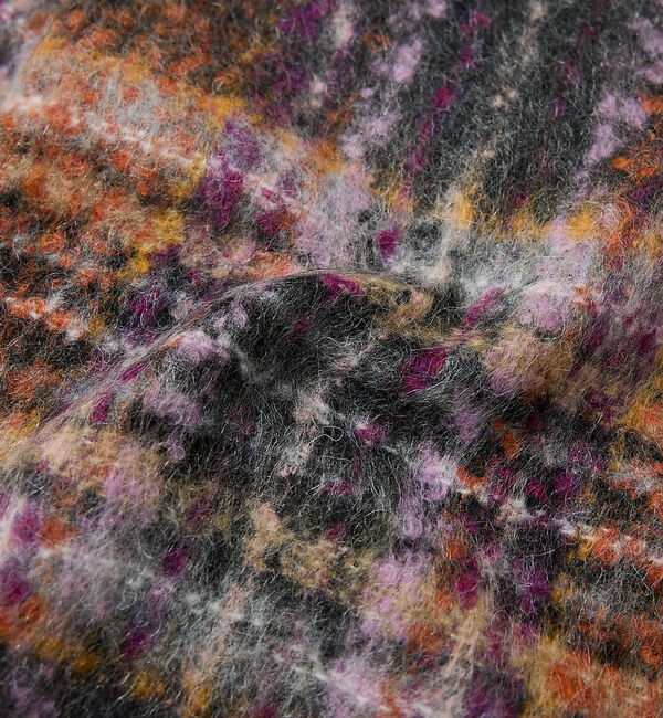 Rouge vif「【Pierre Quioc / ピエールキオック】モヘア混チェックストール /」|マフラー|