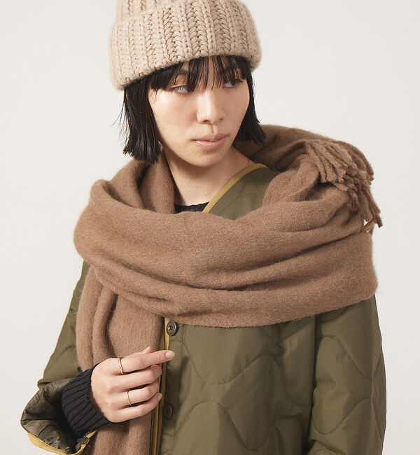 The Store by C' 「【ASAUCE MELER】ベビーキャメルストール」|マフラー|