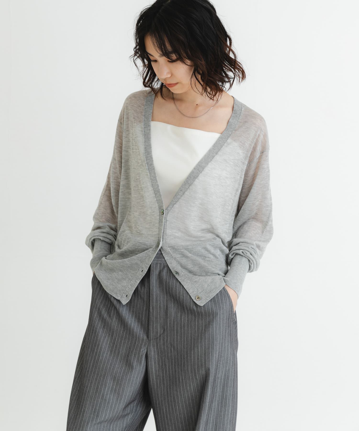 URBAN RESEARCH「カシミヤミックスVネックカーディガン」|カーディガン|