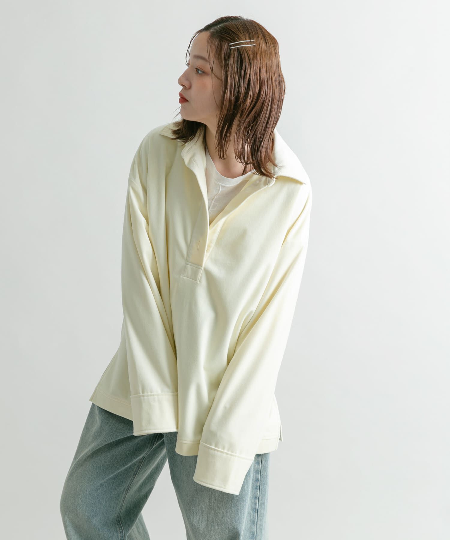  「ベロアBIGシャツ」|シャツ・ブラウス|