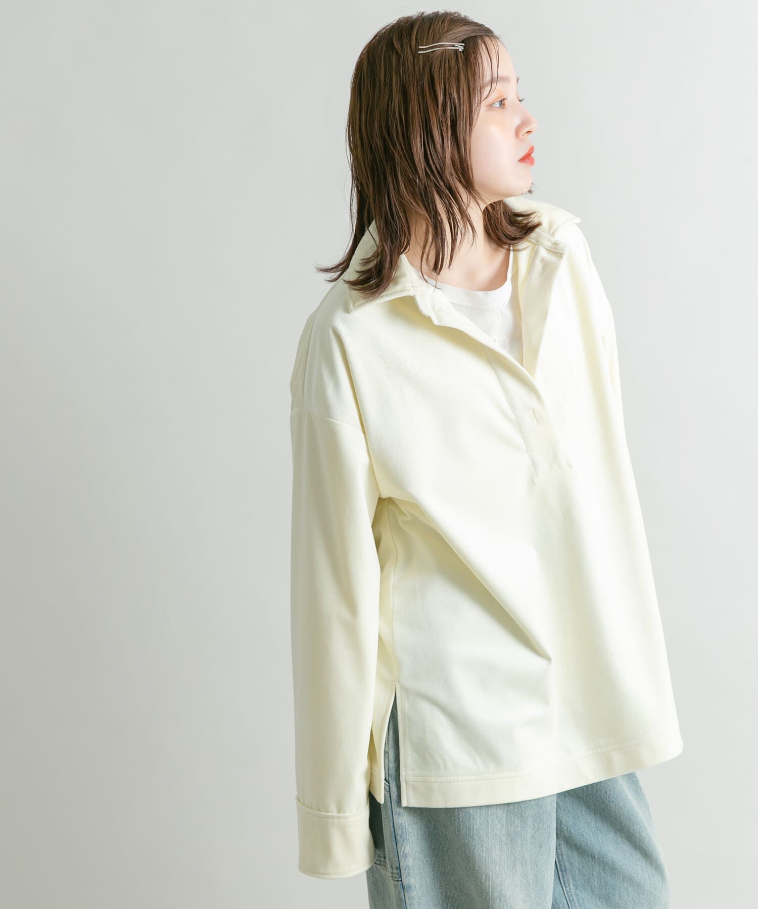  「ベロアBIGシャツ」|シャツ・ブラウス|