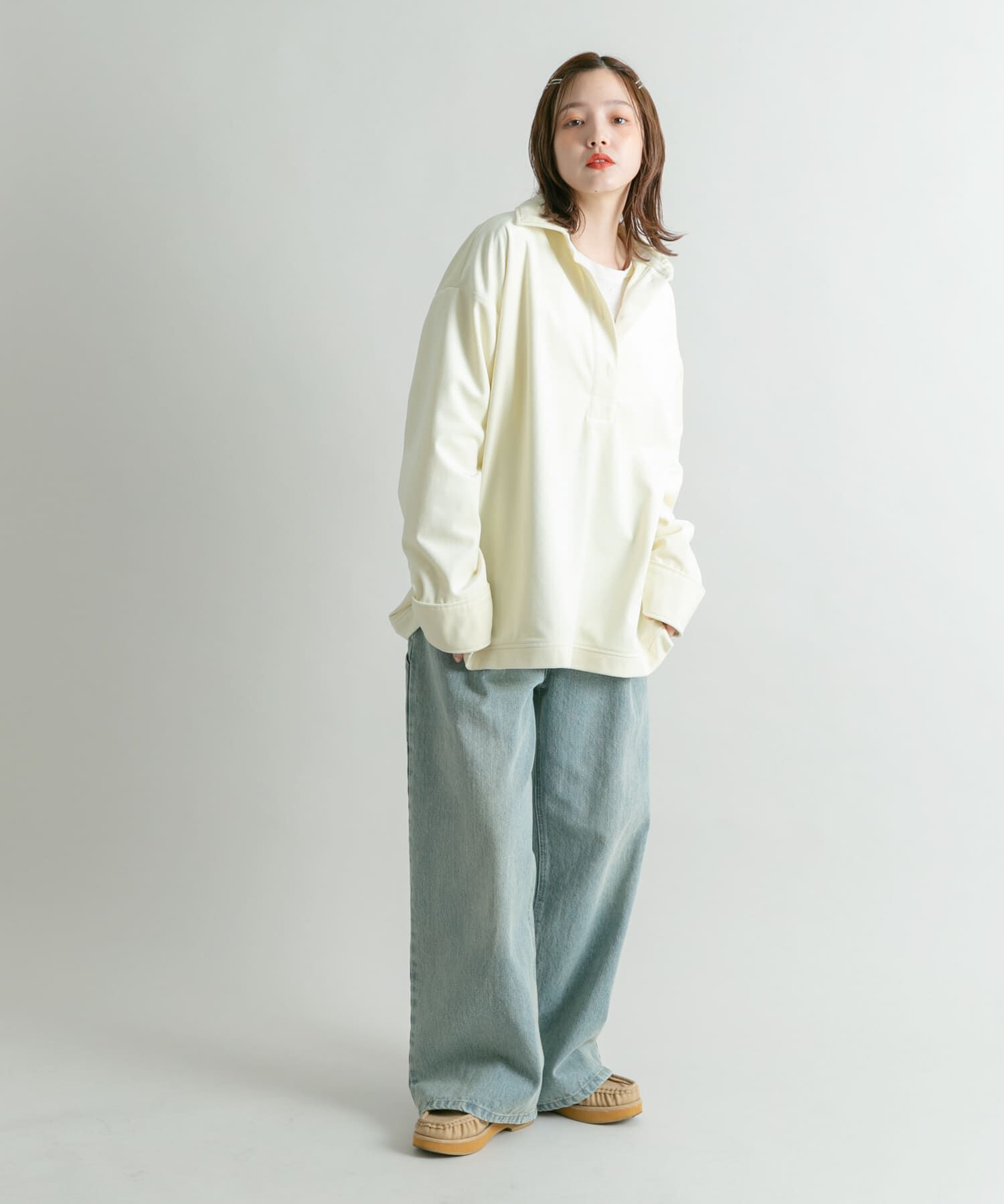  「ベロアBIGシャツ」|シャツ・ブラウス|