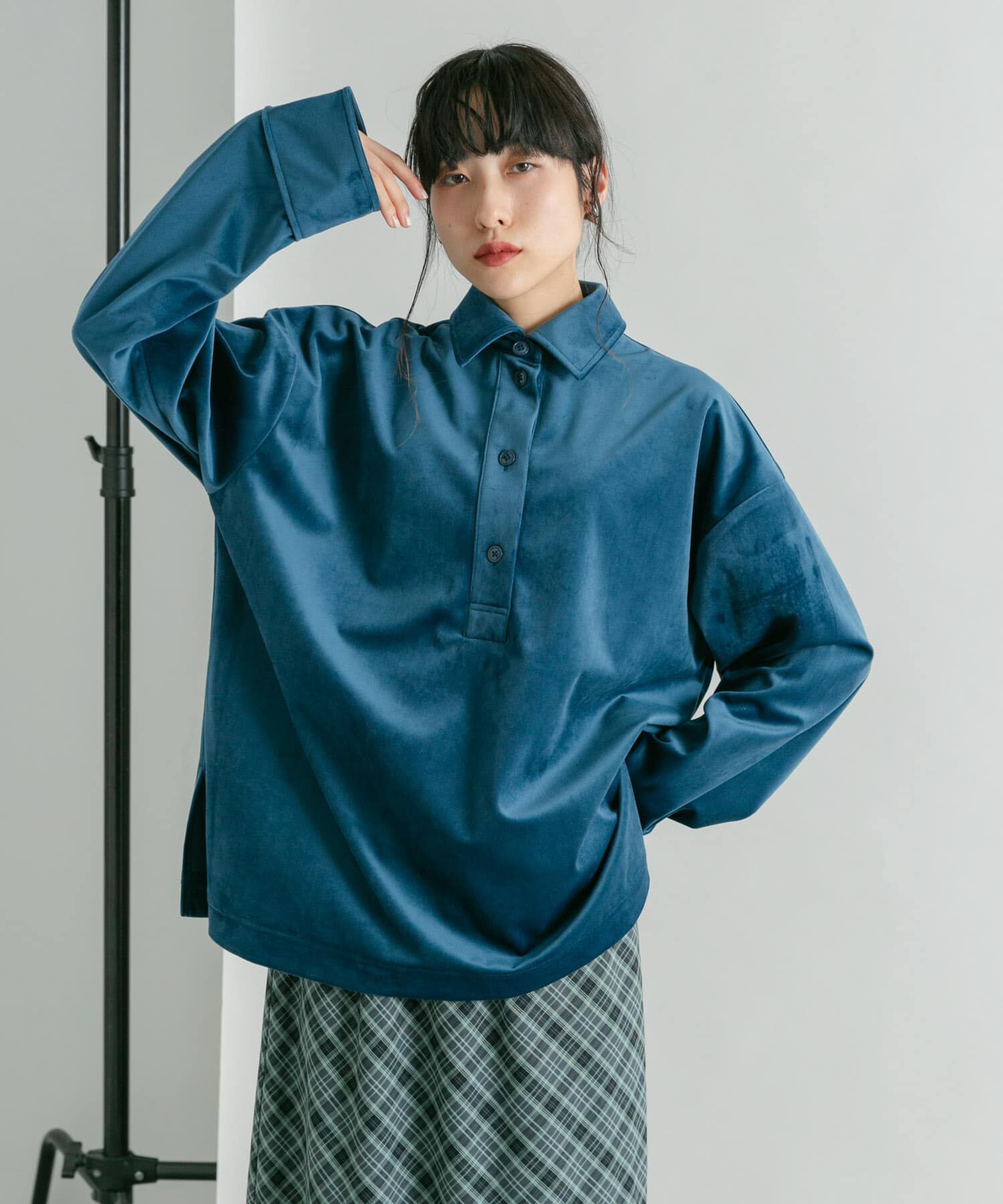  「ベロアBIGシャツ」|シャツ・ブラウス|