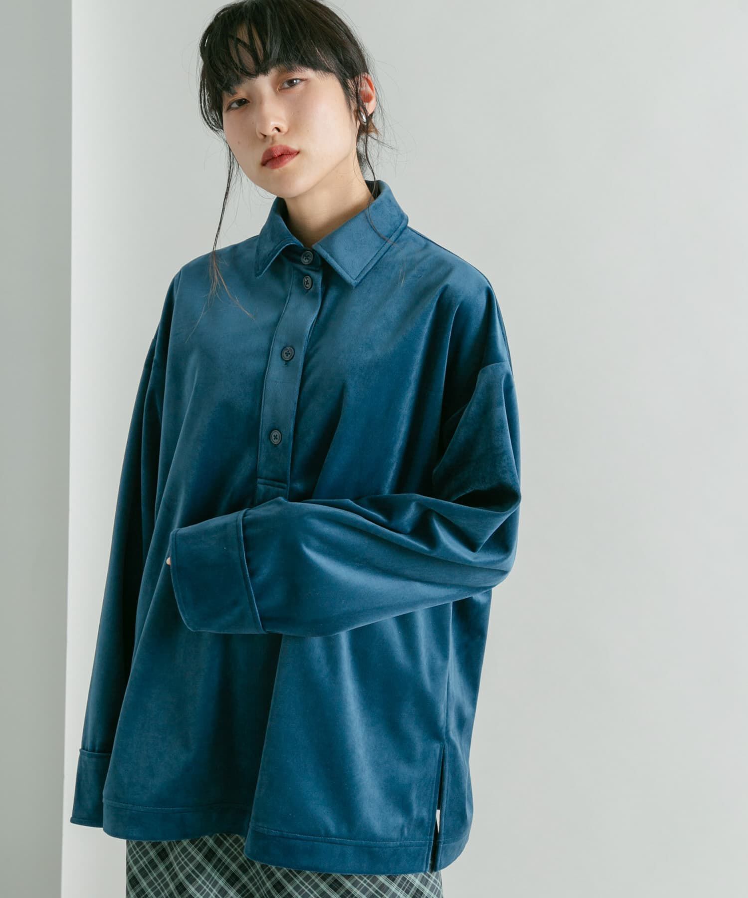  「ベロアBIGシャツ」|シャツ・ブラウス|