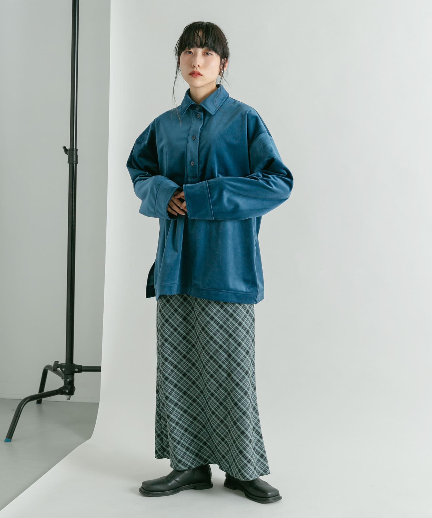  「ベロアBIGシャツ」|シャツ・ブラウス|