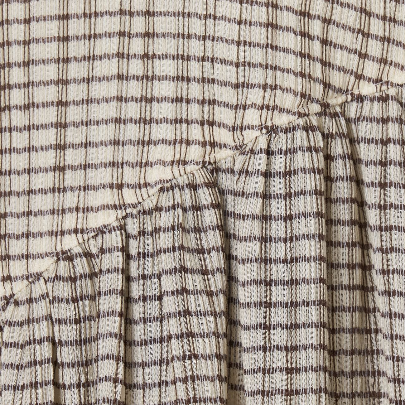 HELIOPOLE「HELIOPOLE CRAPE WINDOWPANE PIPING BL」|シャツ・ブラウス|