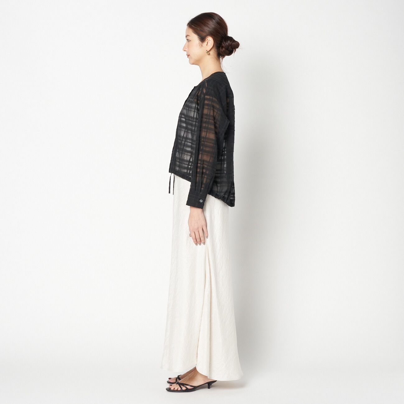 HELIOPOLE「HELIOPOLE CHECK DRAWSTRING SHIRT」|シャツ・ブラウス|