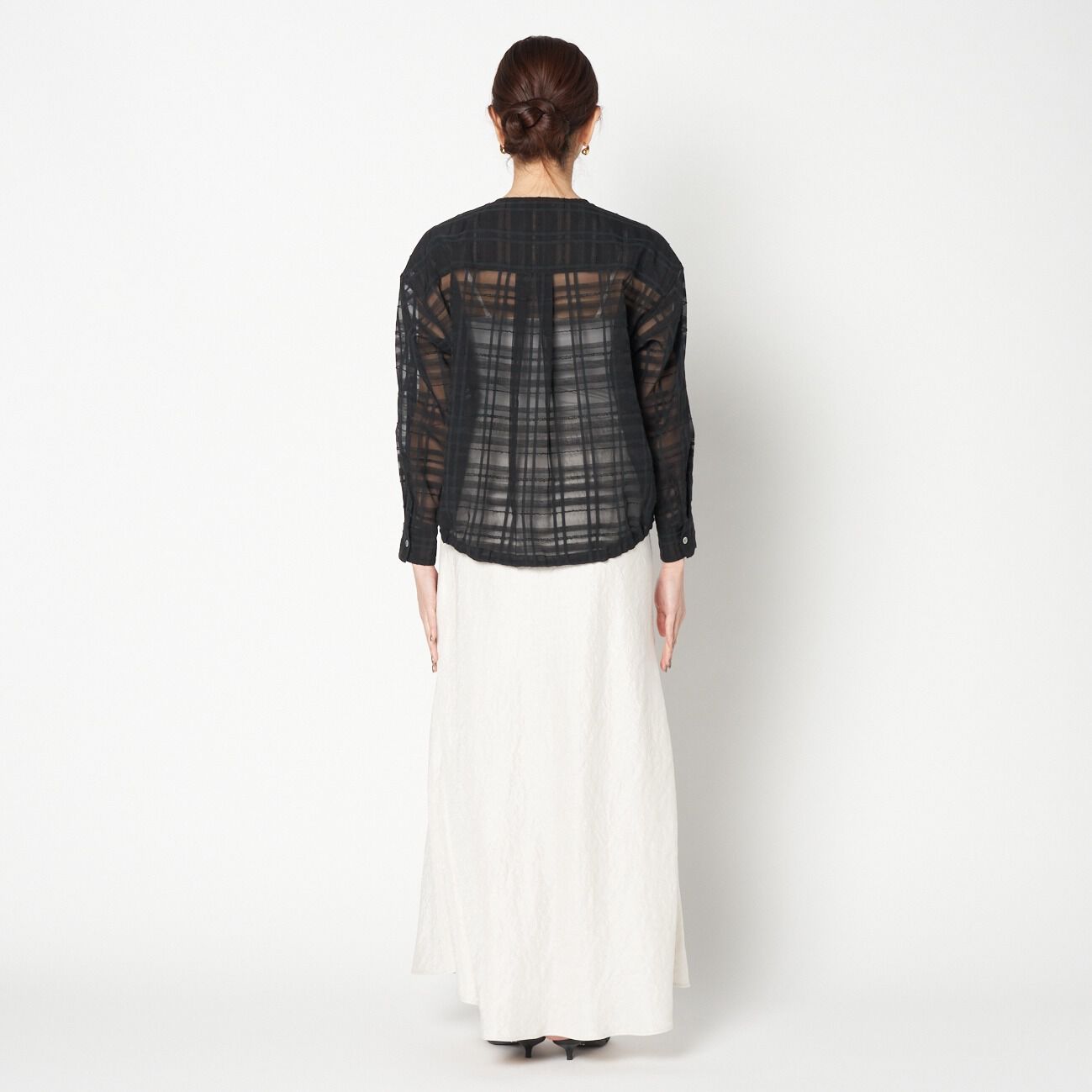 HELIOPOLE「HELIOPOLE CHECK DRAWSTRING SHIRT」|シャツ・ブラウス|