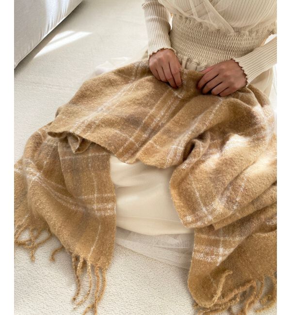 MAJESTICLEGON「ブークレチェックストール」|ストール|