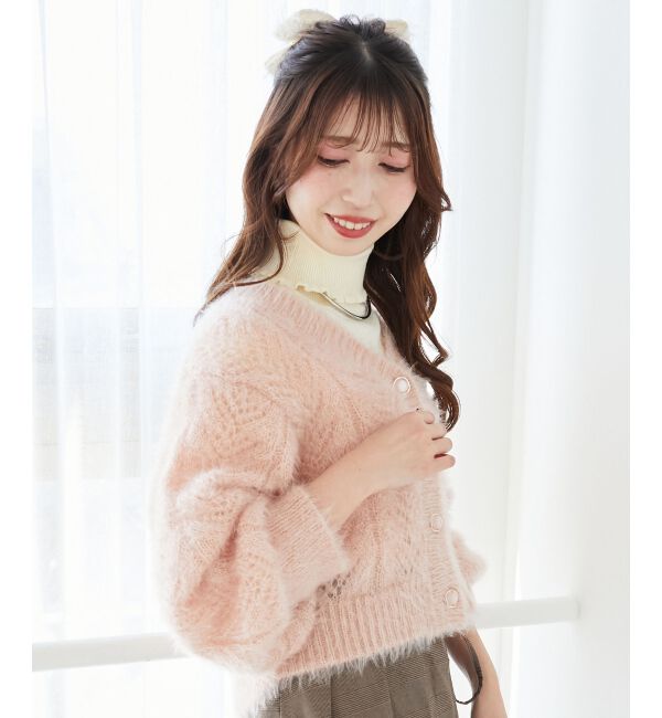  「きらふわレーシーパターンカーデ」|カーディガン|