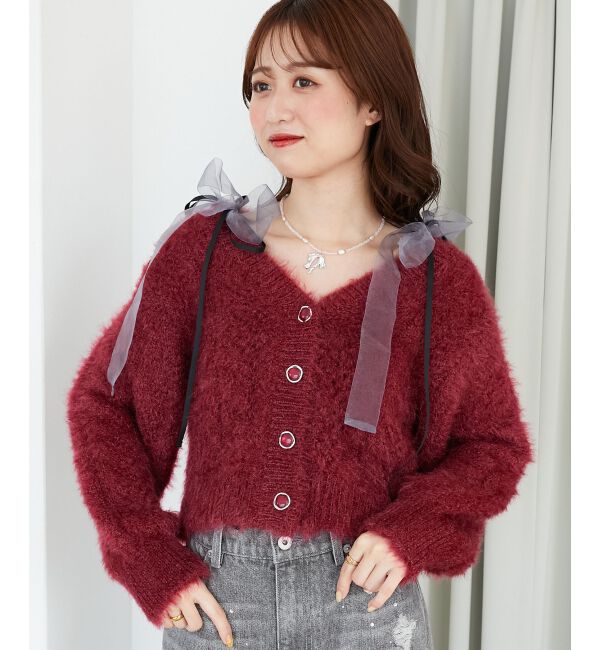 「きらふわレーシーパターンカーデ」|カーディガン|