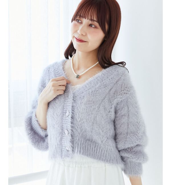  「きらふわレーシーパターンカーデ」|カーディガン|