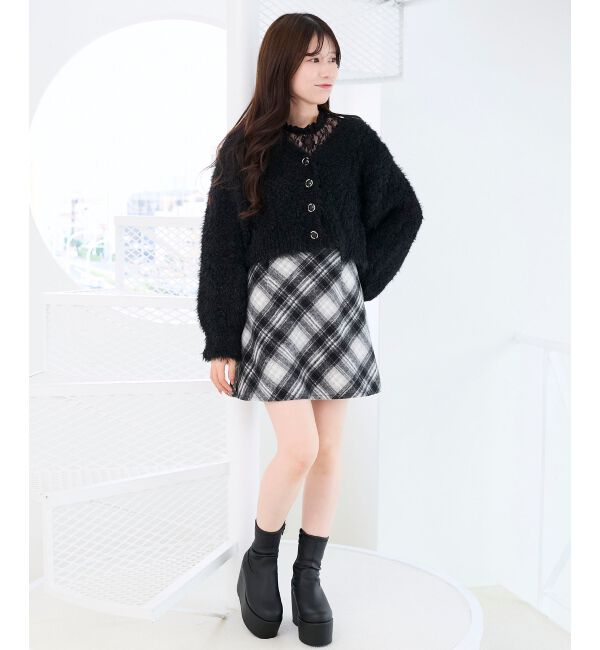  「きらふわレーシーパターンカーデ」|カーディガン|