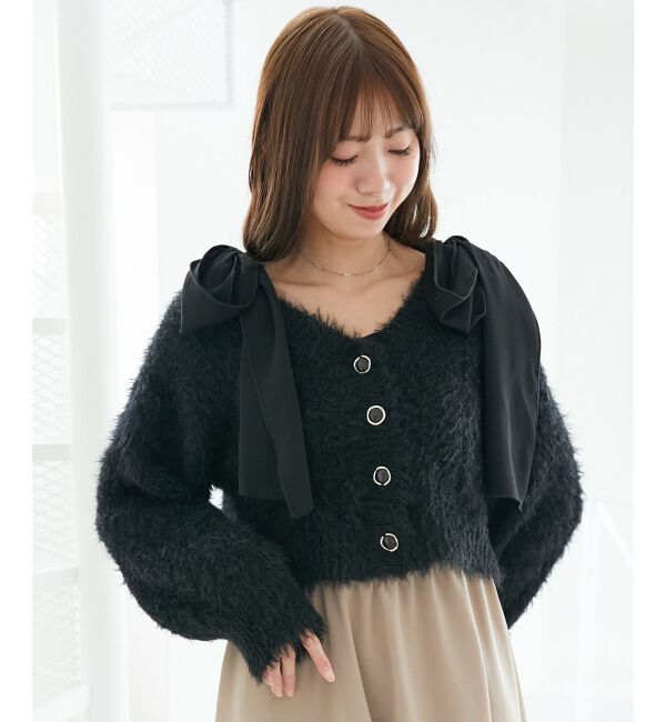  「きらふわレーシーパターンカーデ」|カーディガン|