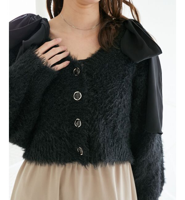  「きらふわレーシーパターンカーデ」|カーディガン|