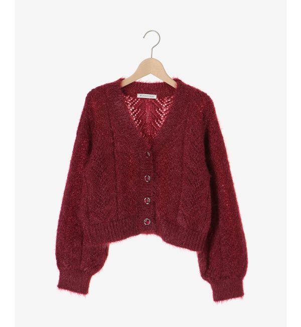  「きらふわレーシーパターンカーデ」|カーディガン|
