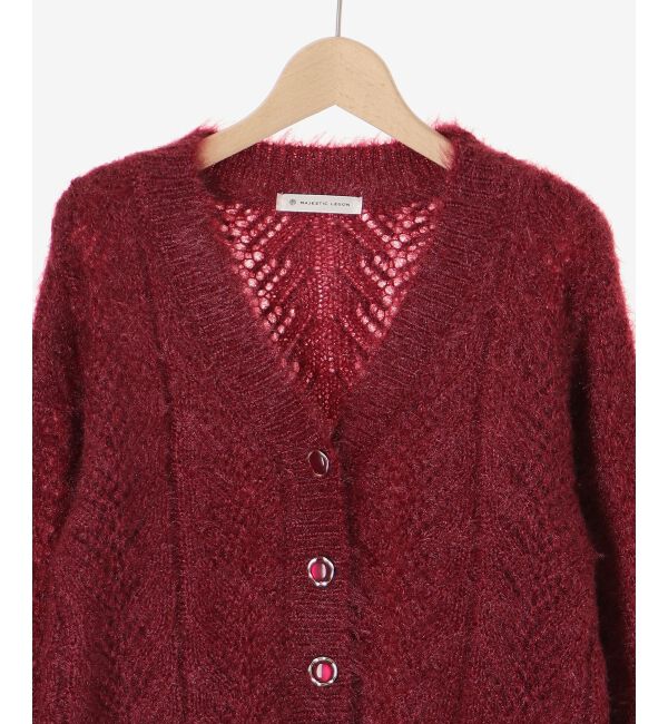  「きらふわレーシーパターンカーデ」|カーディガン|