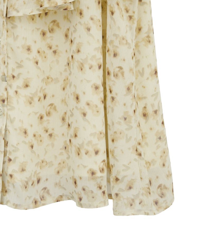 earth music&ecology「チョーカー付き楊柳ラッフルブラウス」|シャツ・ブラウス|