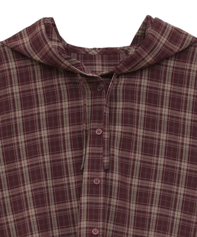 earth music&ecology「フーディーチェックシャツ」|シャツ・ブラウス|