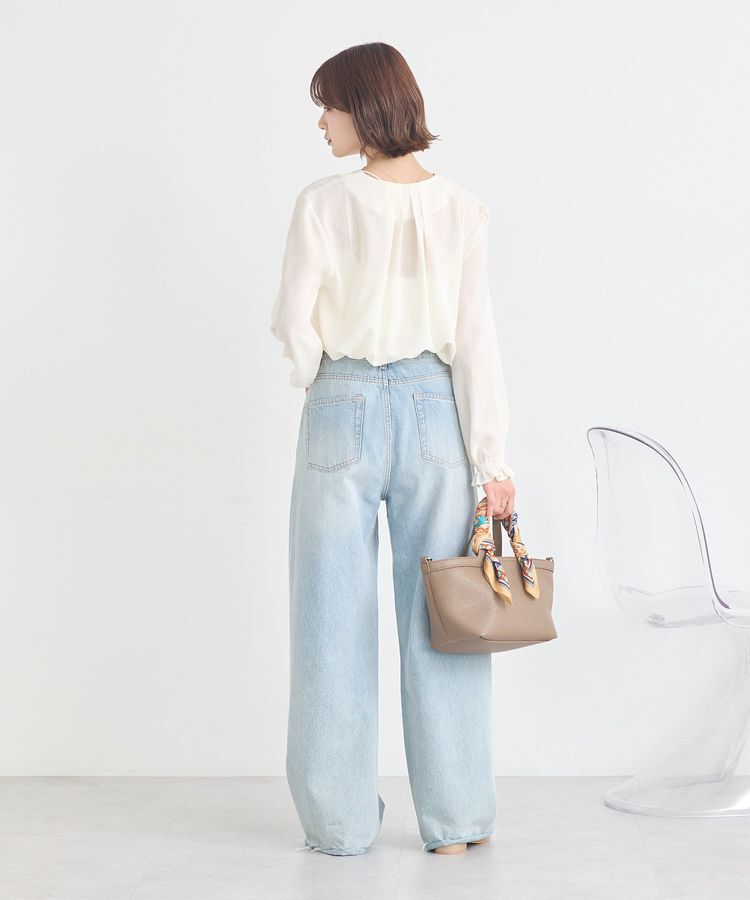 earth music&ecology「フロントツイストブラウス」|シャツ・ブラウス|