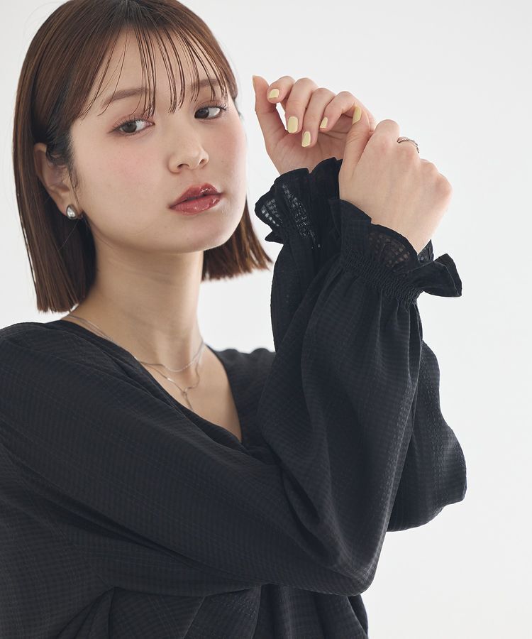 earth music&ecology「フロントツイストブラウス」|シャツ・ブラウス|