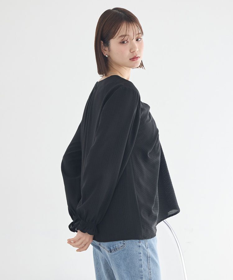 earth music&ecology「フロントツイストブラウス」|シャツ・ブラウス|