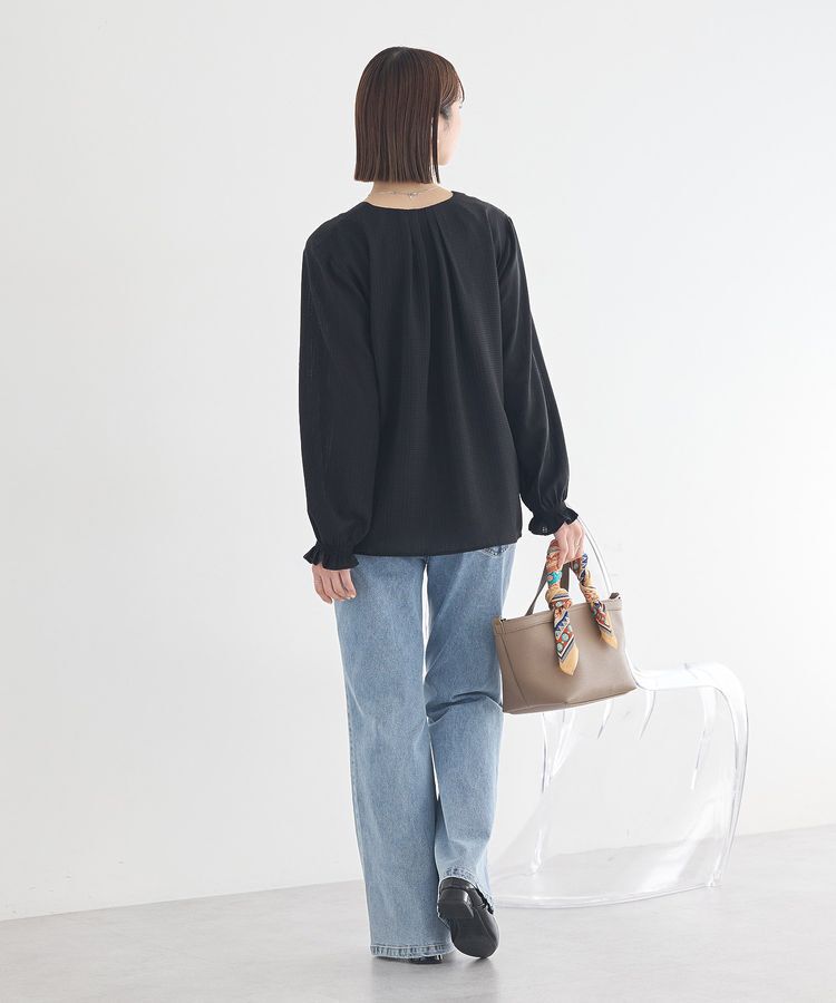 earth music&ecology「フロントツイストブラウス」|シャツ・ブラウス|