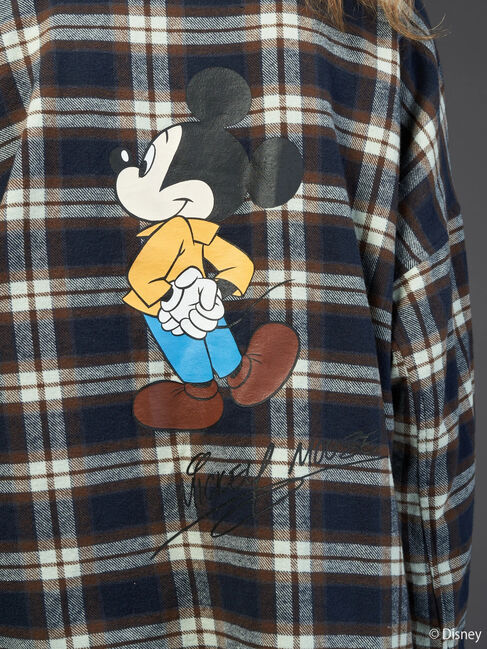  「バックプリントチェックシャツ/Mickey」|シャツ・ブラウス|