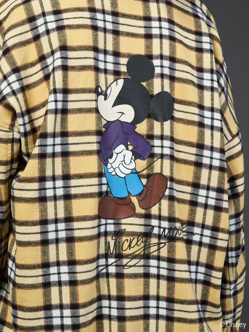  「バックプリントチェックシャツ/Mickey」|シャツ・ブラウス|