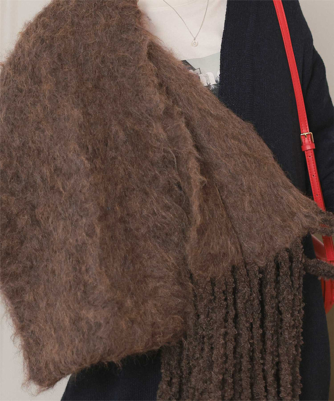 titivate「モヘアタッチボリュームマフラー」|マフラー|