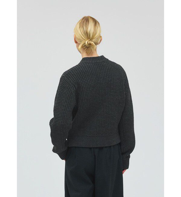 mizuiro ind「mizuiro ind ワッフルジップブルゾン」|ブルゾン・スタジャン|