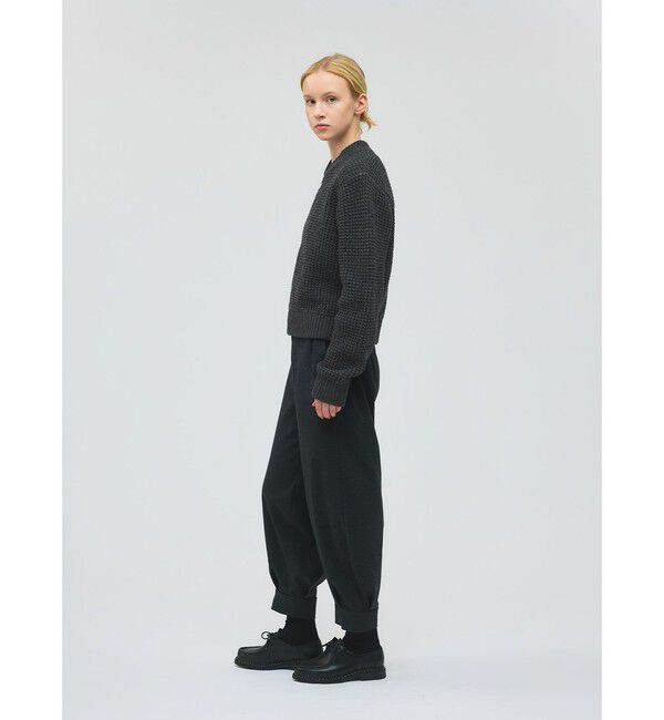 mizuiro ind「mizuiro ind ワッフルジップブルゾン」|ブルゾン・スタジャン|