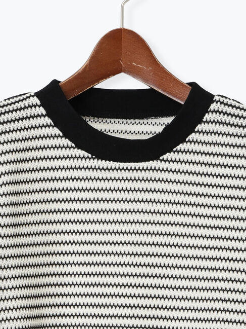 Te chichi TERRASSE「シアーボーダー半袖プルオーバー」|その他|