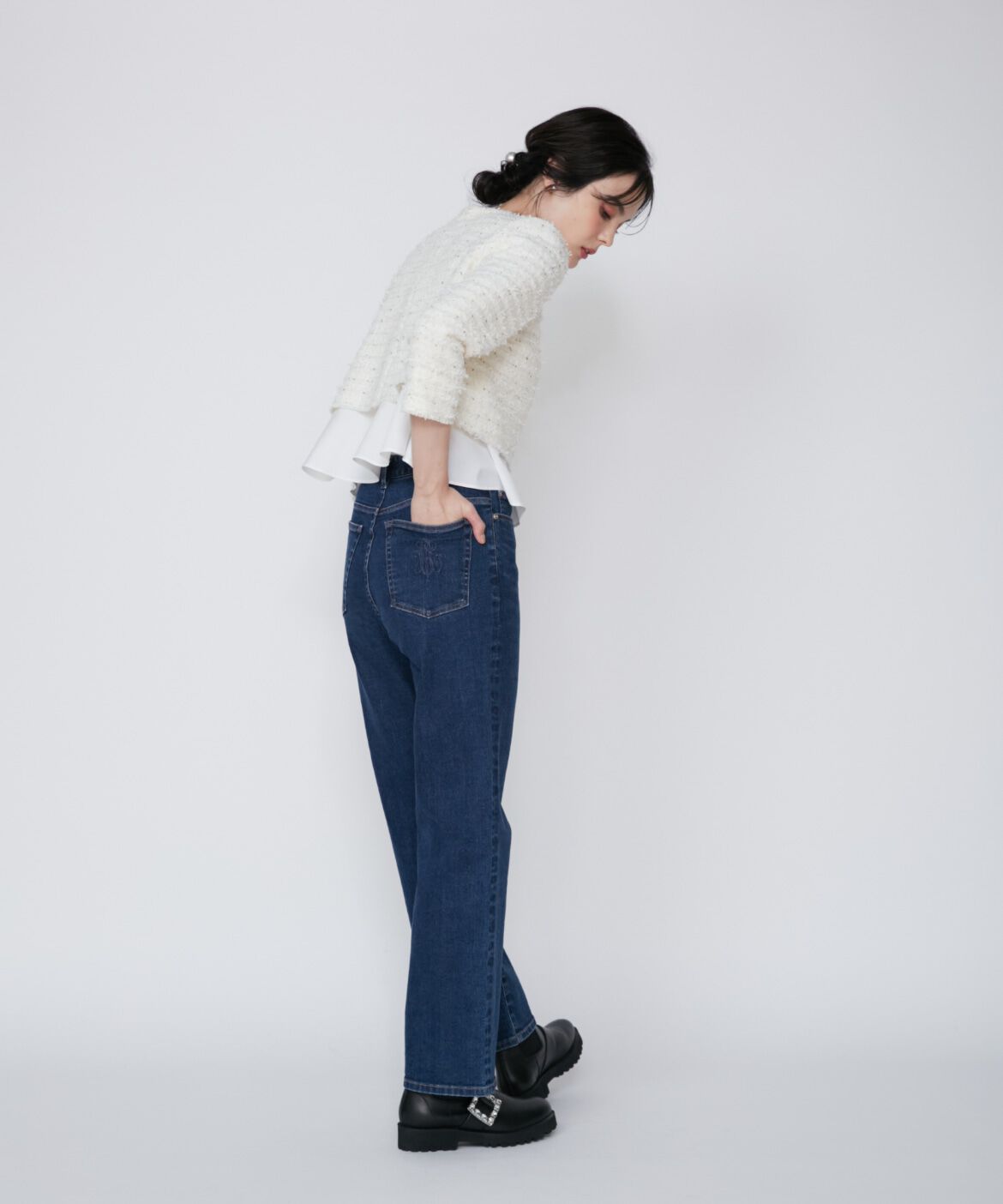 Maglie le cassetto「《M Maglie le cassetto》ラメスパンコールツイードブラウス」|シャツ・ブラウス|