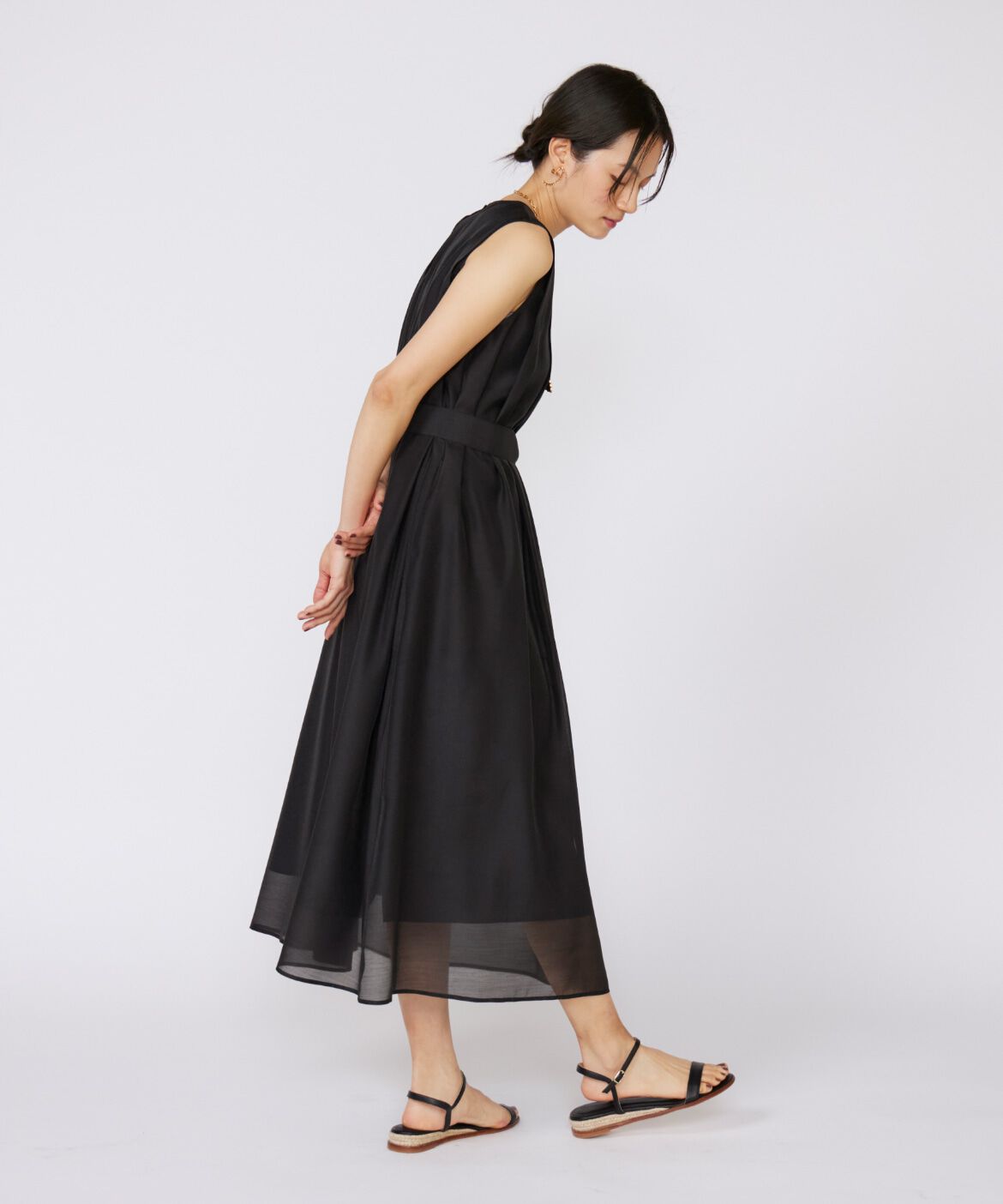 INED「《大きいサイズ》シアーワンピース」|ワンピース|