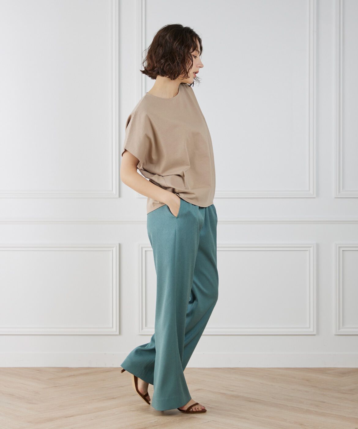 7-IDconcept.「《大きいサイズ》サイドタックドルマンプルオーバー」|Tシャツ・カットソー|