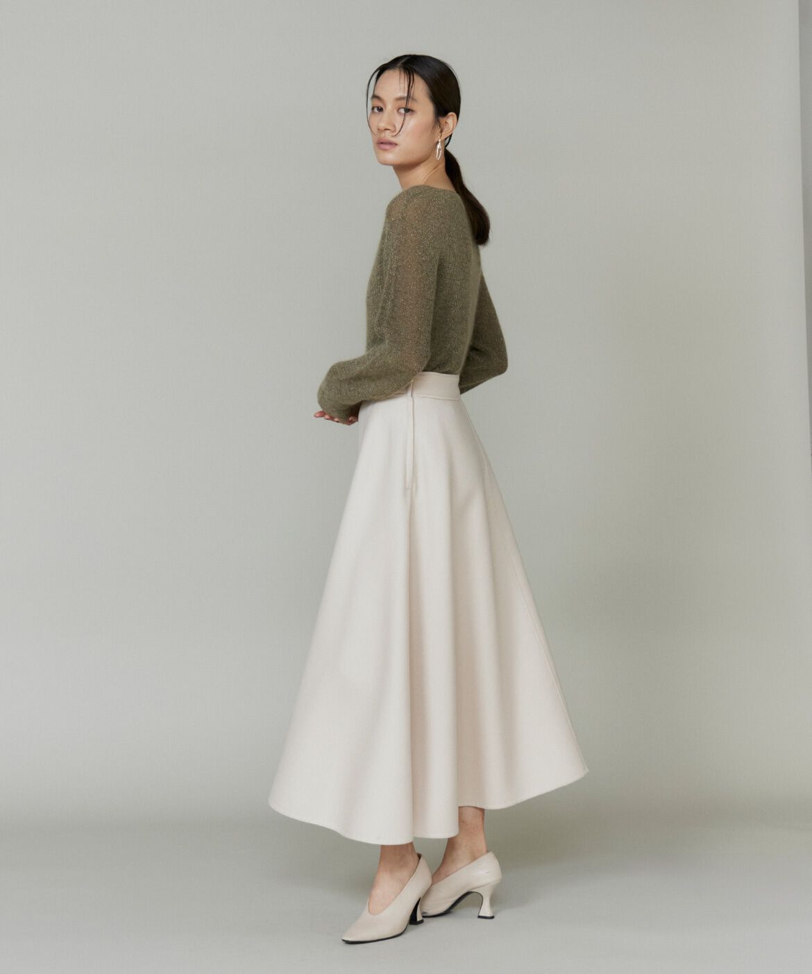 la veille by SUPERIOR CLOSET「シアーモヘアラメプルオーバ」|ニット・セーター|