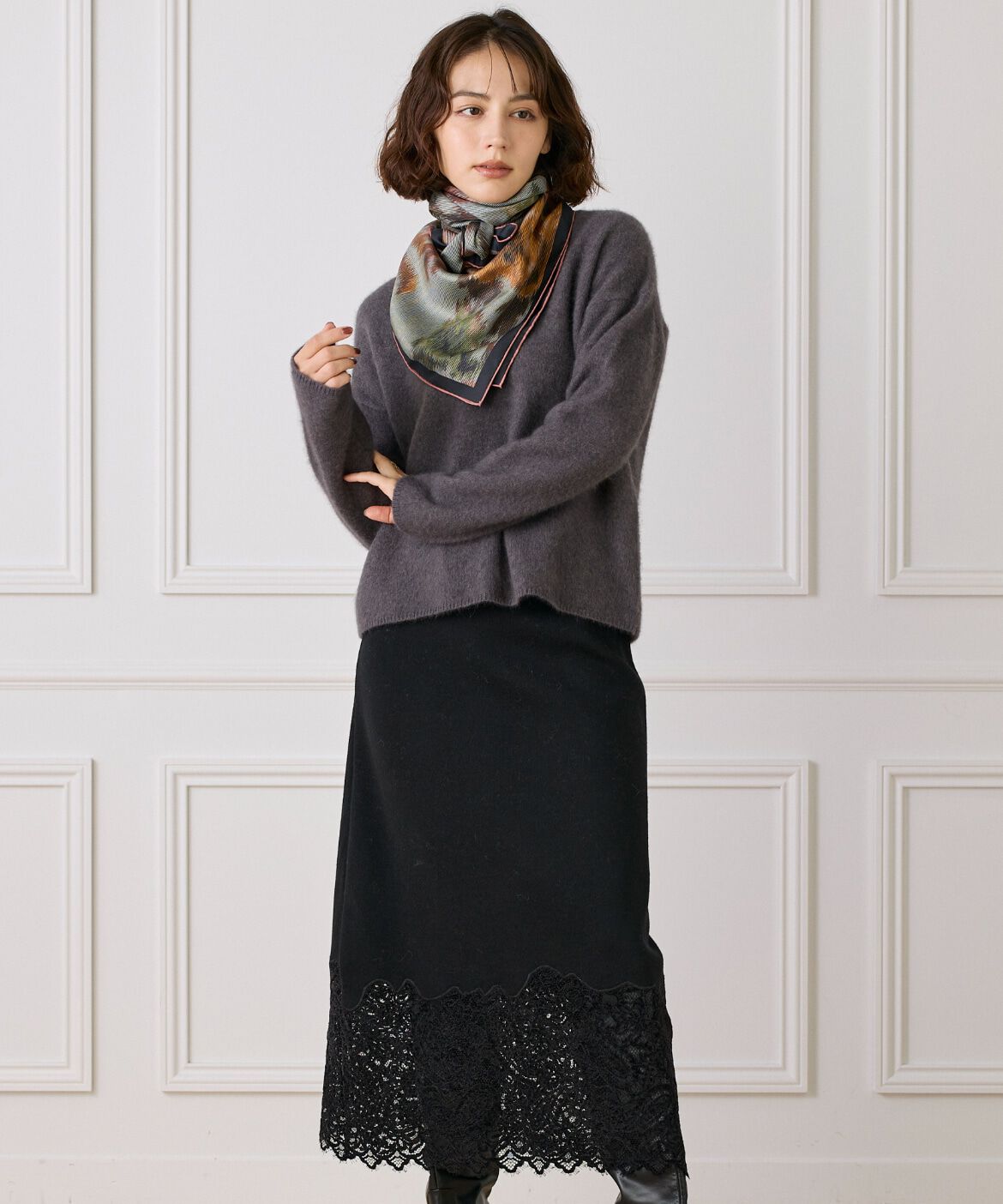 FAVORITE SUKINAMONO「Classical Dani Scarf スカーフ《Tapis Noir》」|ストール|