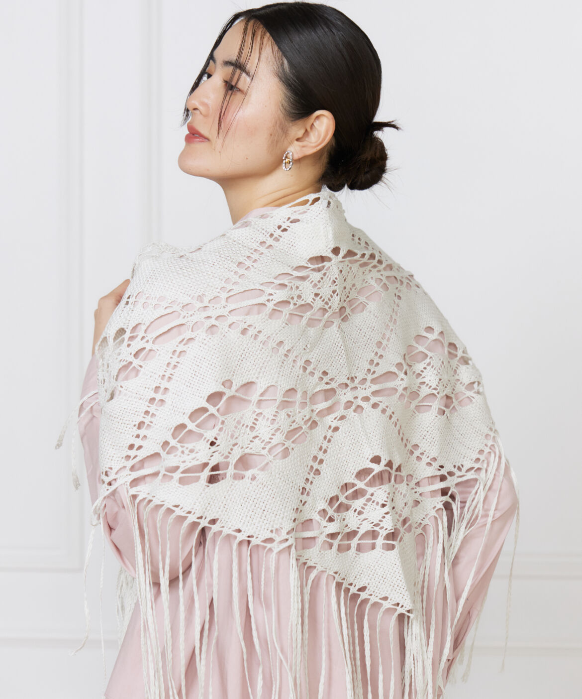 FAVORITE SUKINAMONO「フリンジレースストール《ASAUCE MELER》」|ストール|