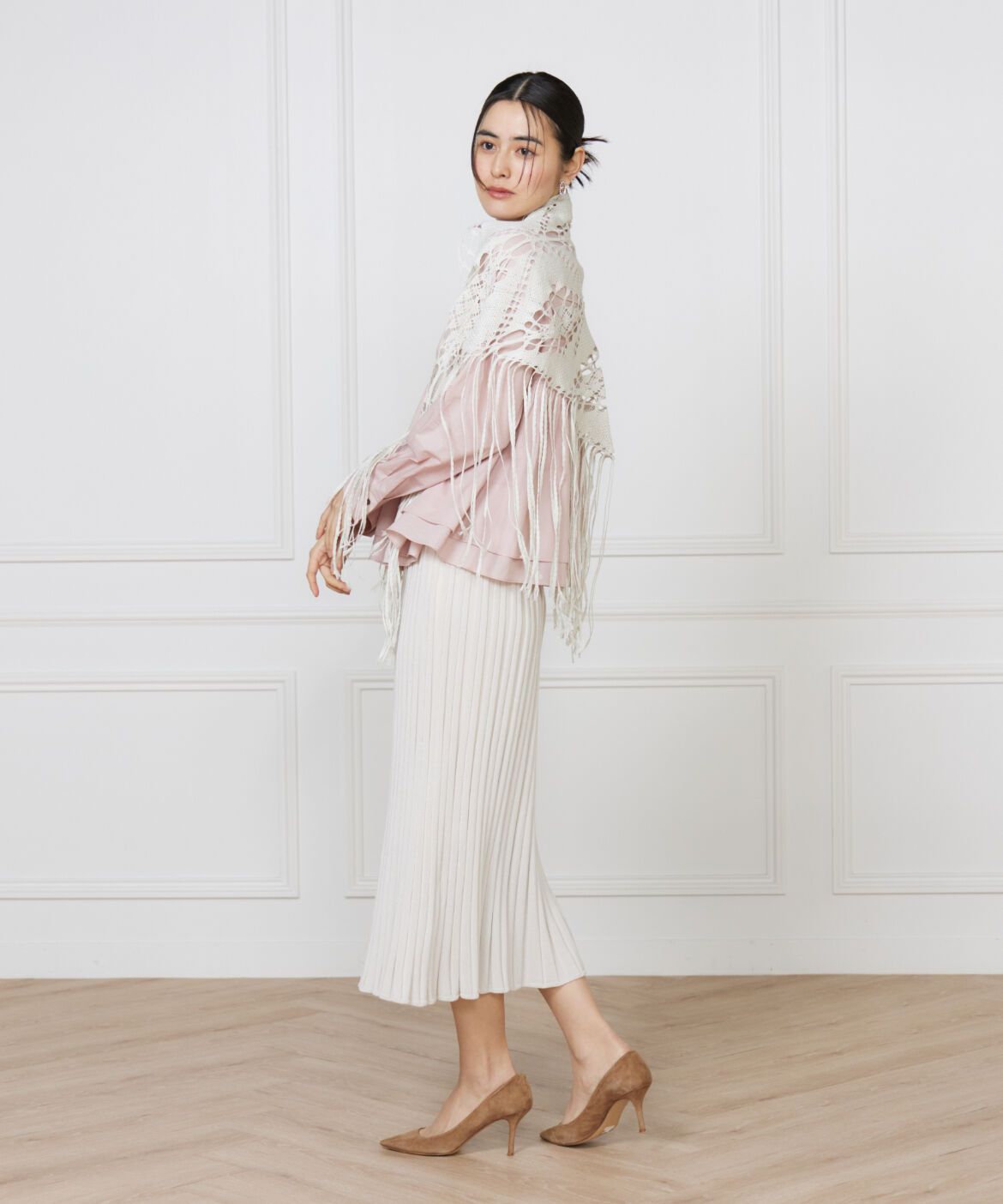 FAVORITE SUKINAMONO「フリンジレースストール《ASAUCE MELER》」|ストール|