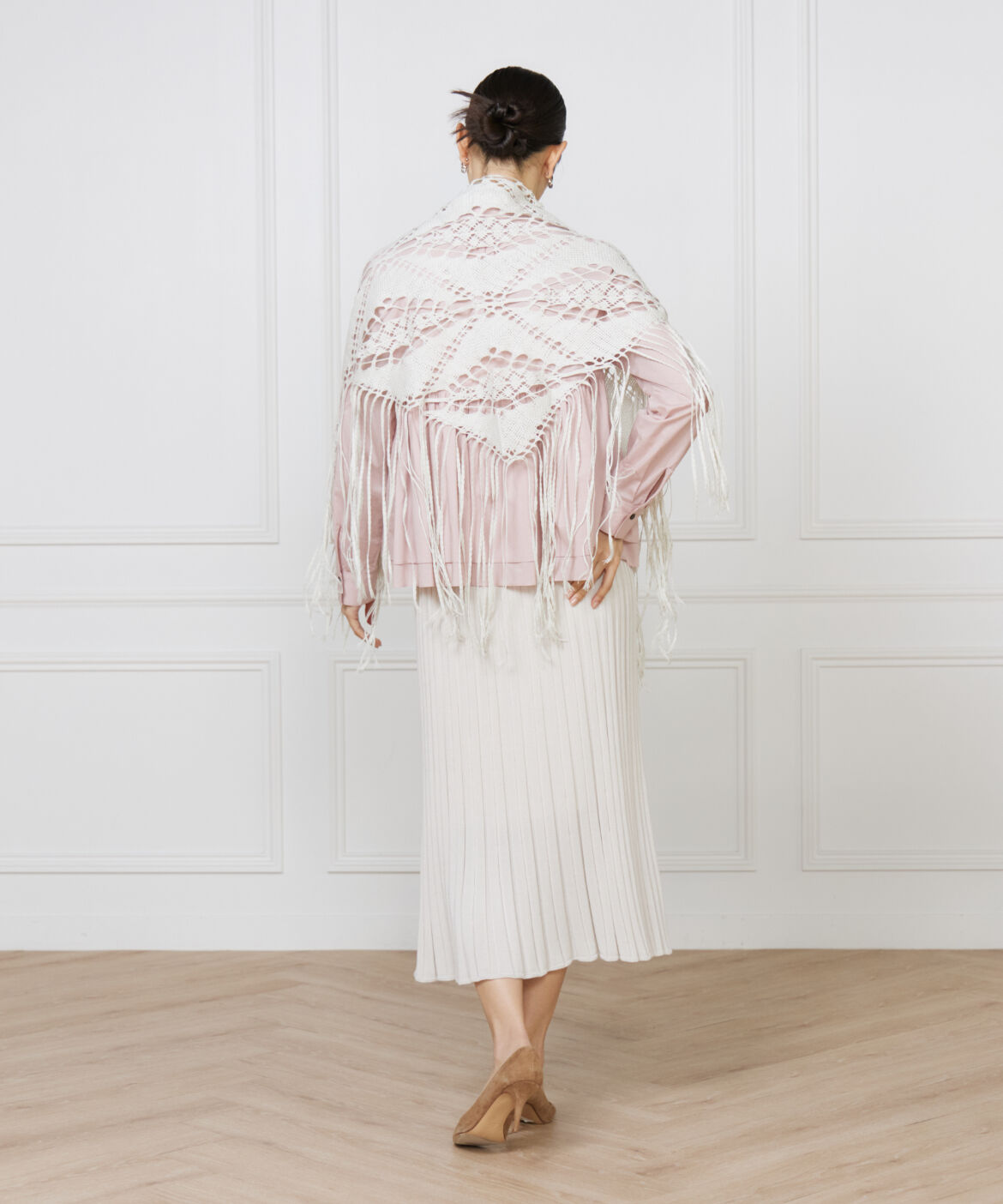 FAVORITE SUKINAMONO「フリンジレースストール《ASAUCE MELER》」|ストール|