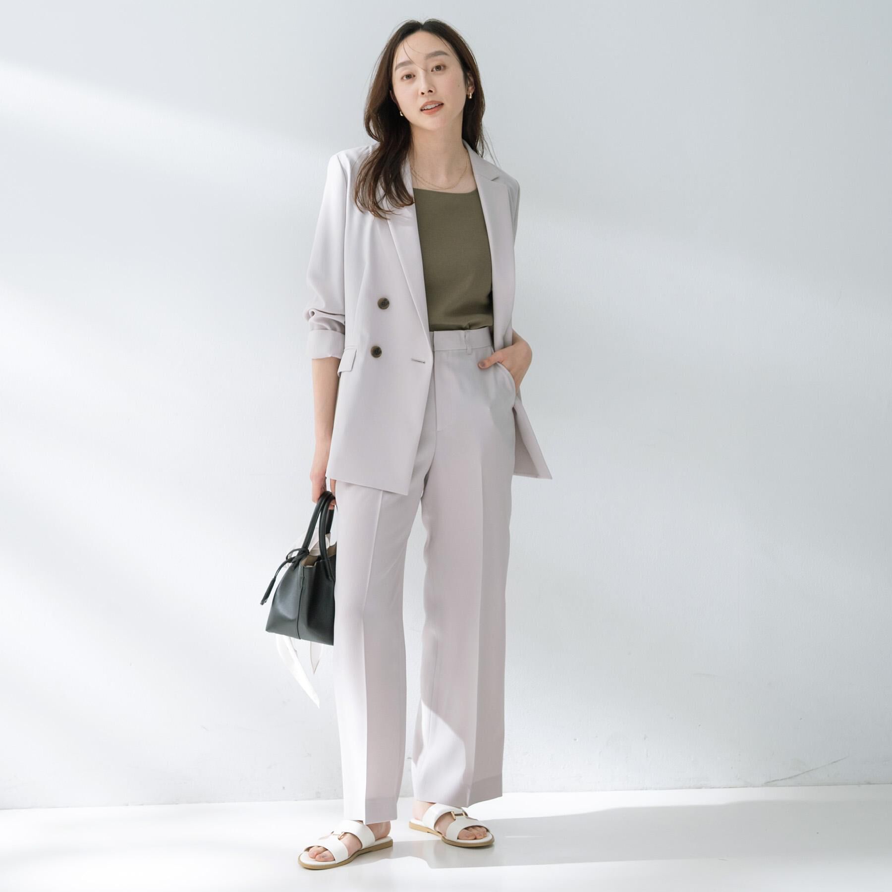 UNTITLED「【イージーケア/接触冷感/UVカット】エアリー ワイドパンツ」|その他|