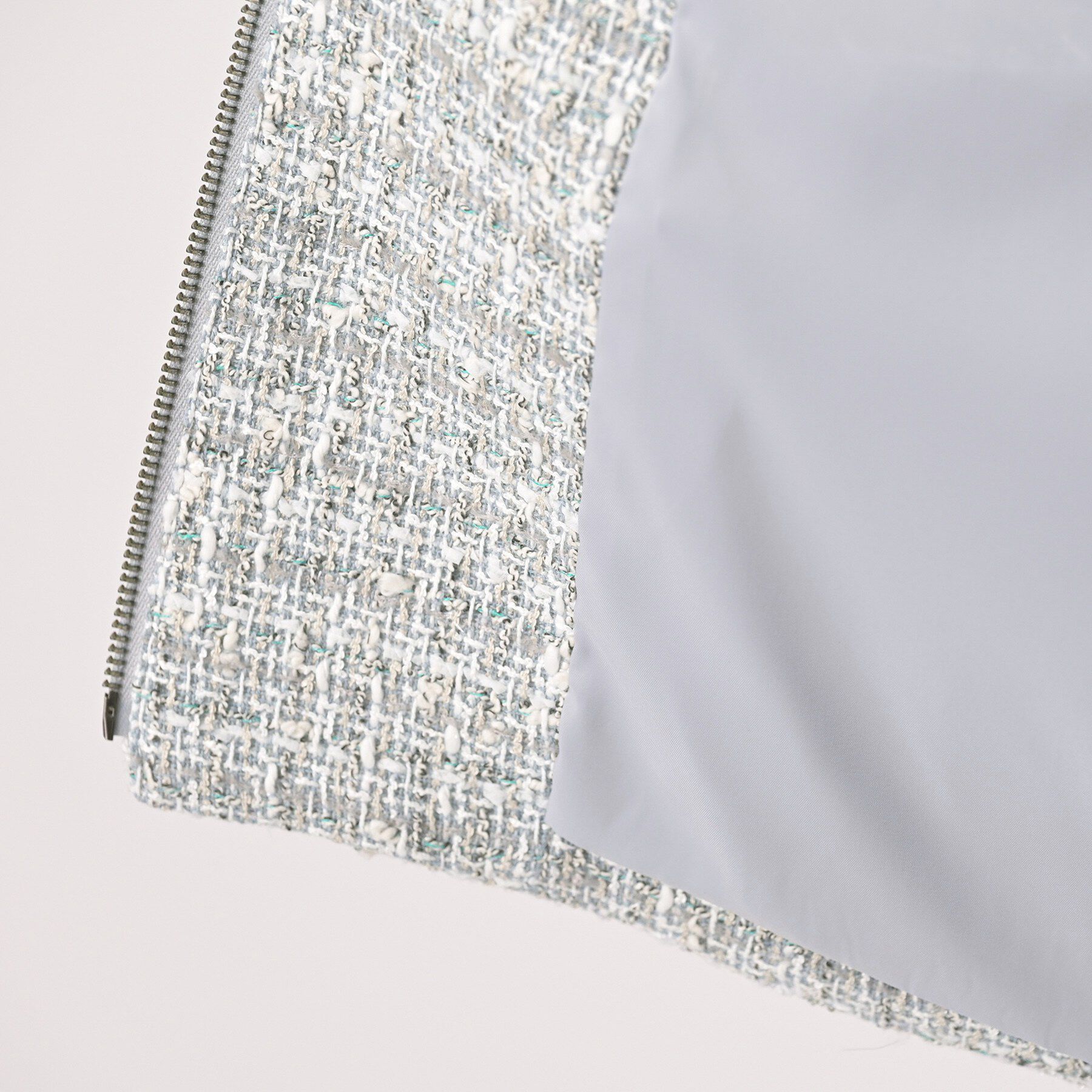 UNTITLED「ツイードジップジャケット」|ブルゾン・スタジャン|