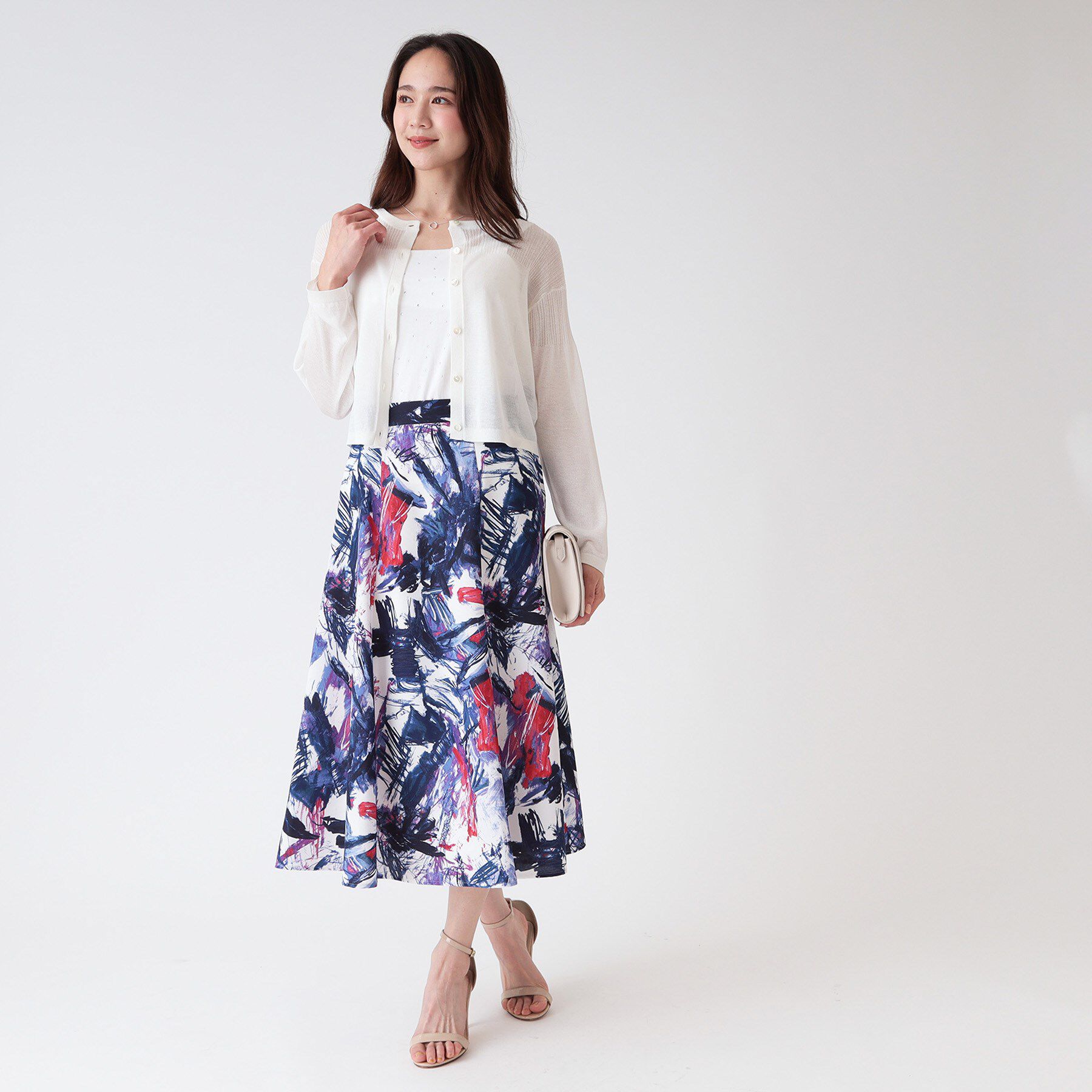 COUP DE CHANCE「【洗える／シアー感】ラメ混ニットカーディガン」|カーディガン|