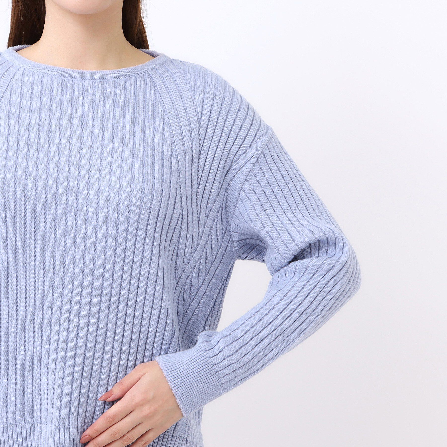 Reflect「【ゆったり着られる◎】ワイドリブニットプルオーバー」|ニット・セーター|