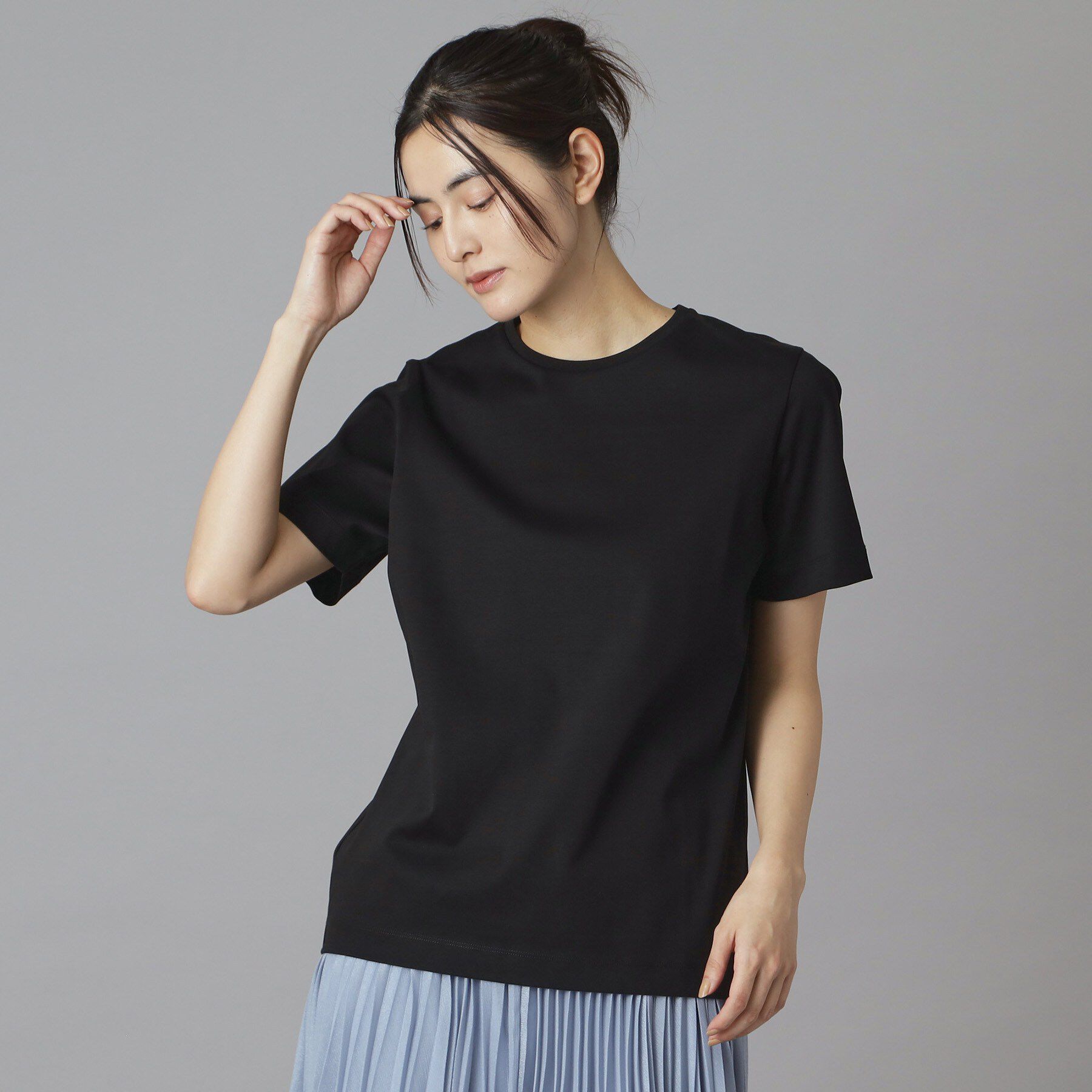 DRESSTERIOR「【接触冷感／抗菌防臭／消臭】アイスクリアコットンTシャツ」|Tシャツ・カットソー|