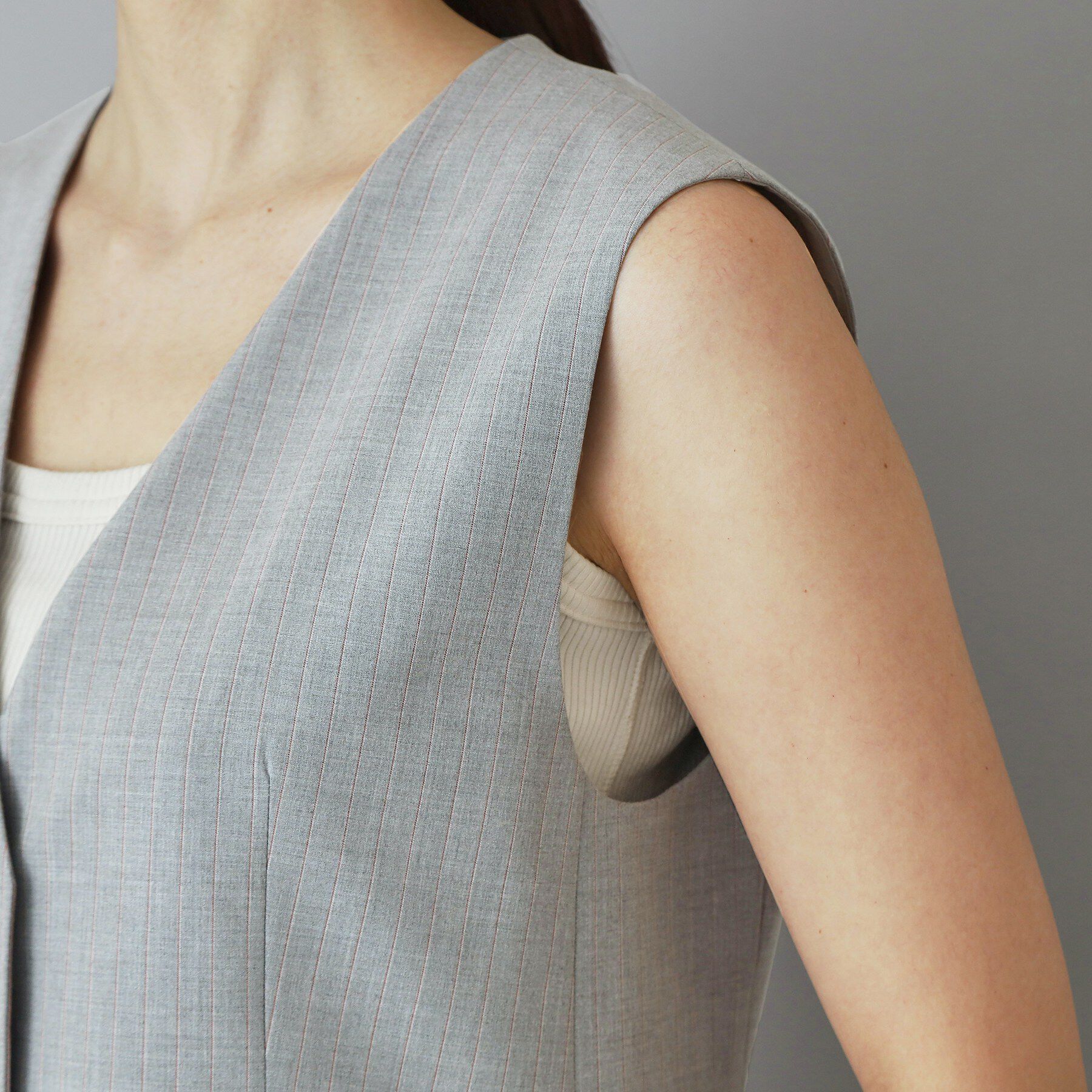 DRESSTERIOR「【セットアップ可】セットアップストライプジレ」|ベスト・ジレ|