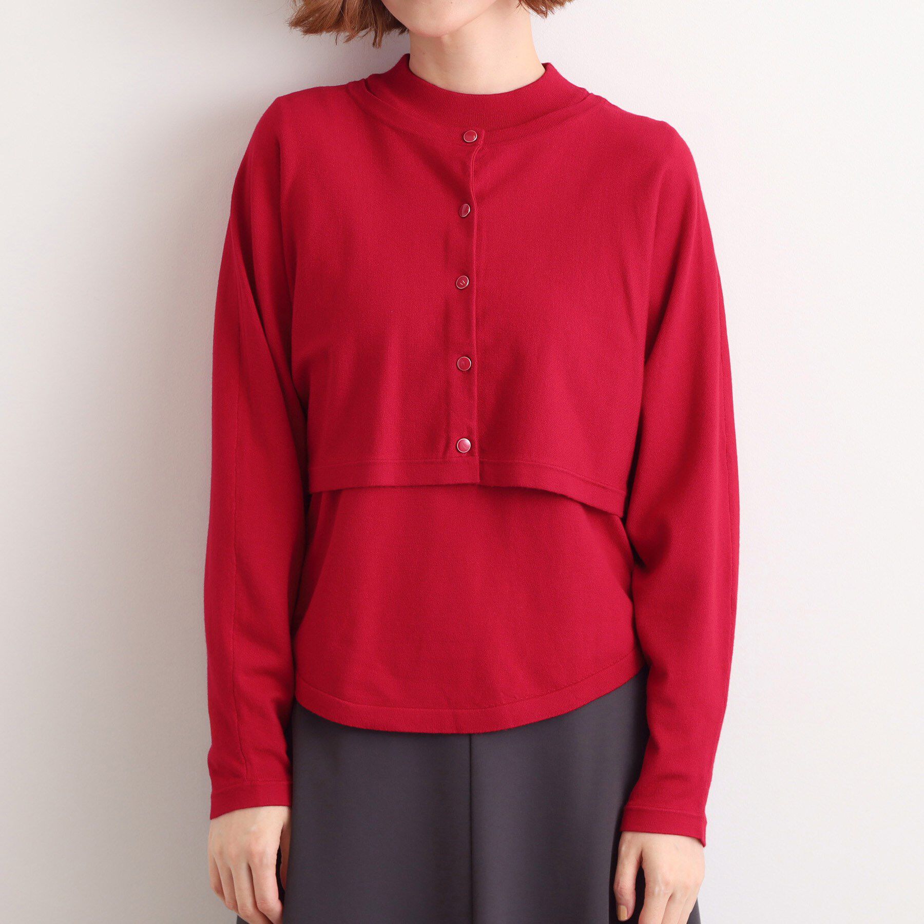 grove「【2WAY】ニット＆クロップドカーディガン」|その他|