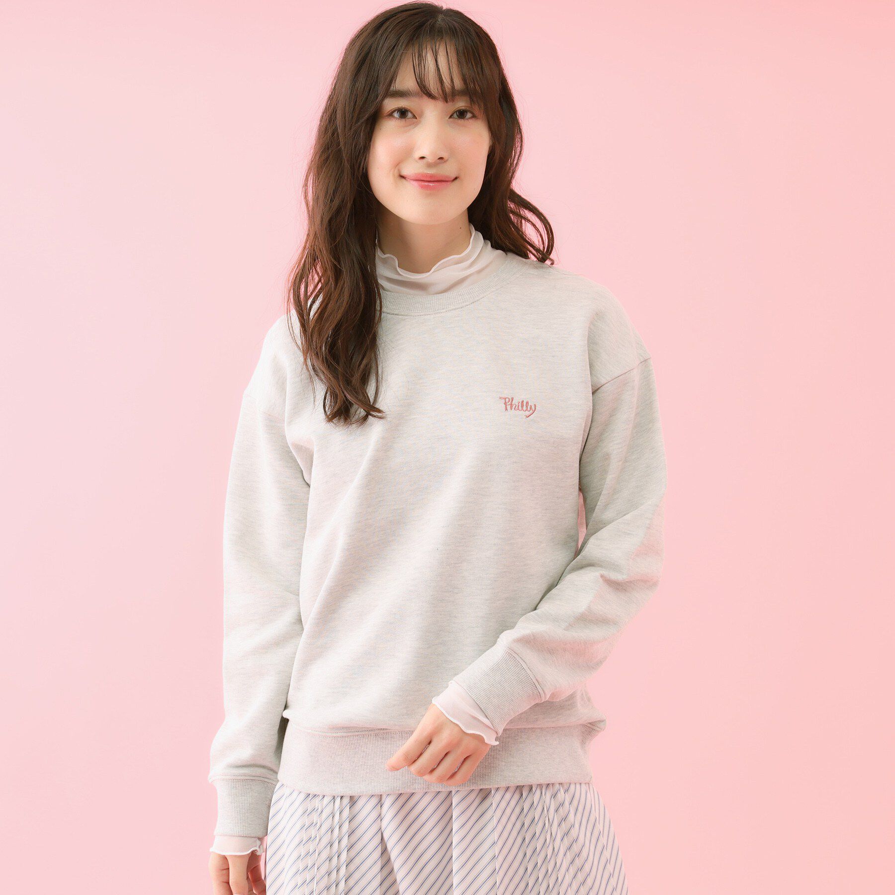 grove「【コラボITEM】Philly Chocolate 裏毛プルオーバー」|パーカー|杢グレー(012)