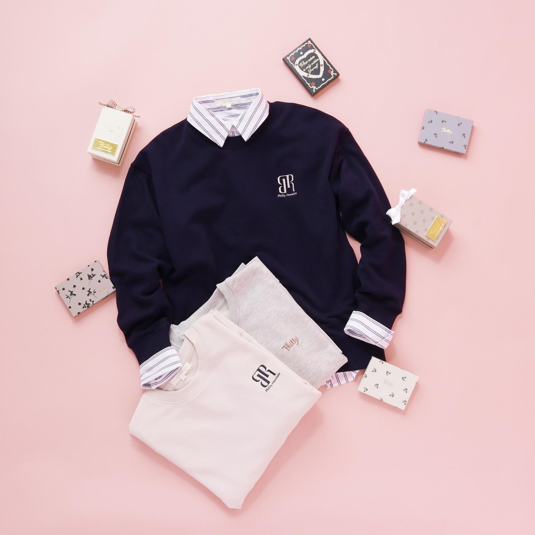 grove「【コラボITEM】Philly Chocolate 裏毛プルオーバー」|パーカー|